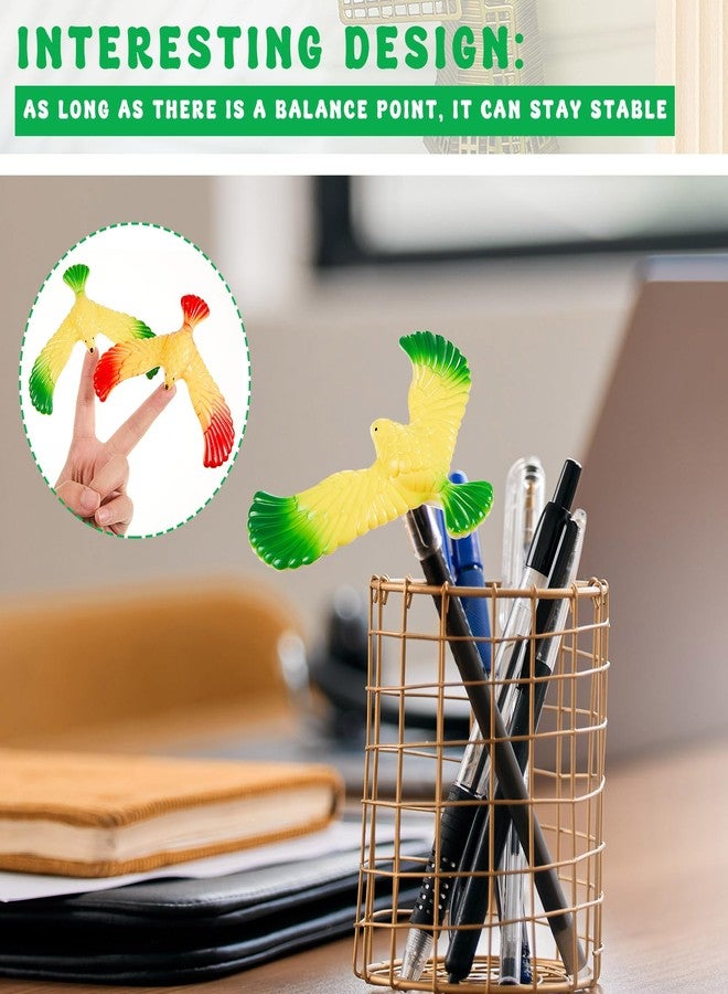 WinnerWhy 8 Pcs Balance Bird Gravity Bird with Pyramid Combination Physical Science Adults Office Desktop Novelty Eagle Trick Party Toy for Science Lovers Teachers Gift, Random Color - Image 5